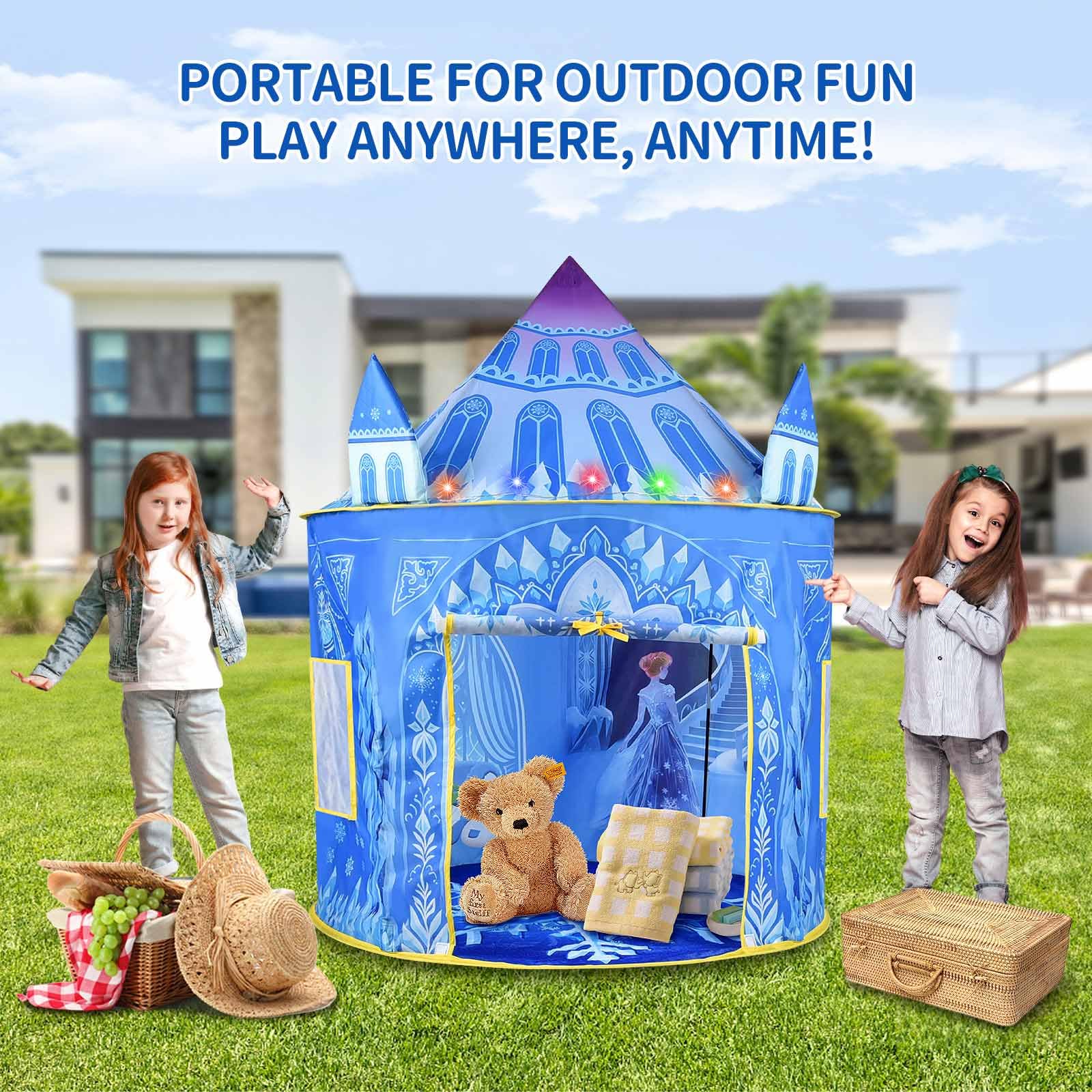 Amplov Princess Pop Up Play Tent non-toxic fabric for safe use