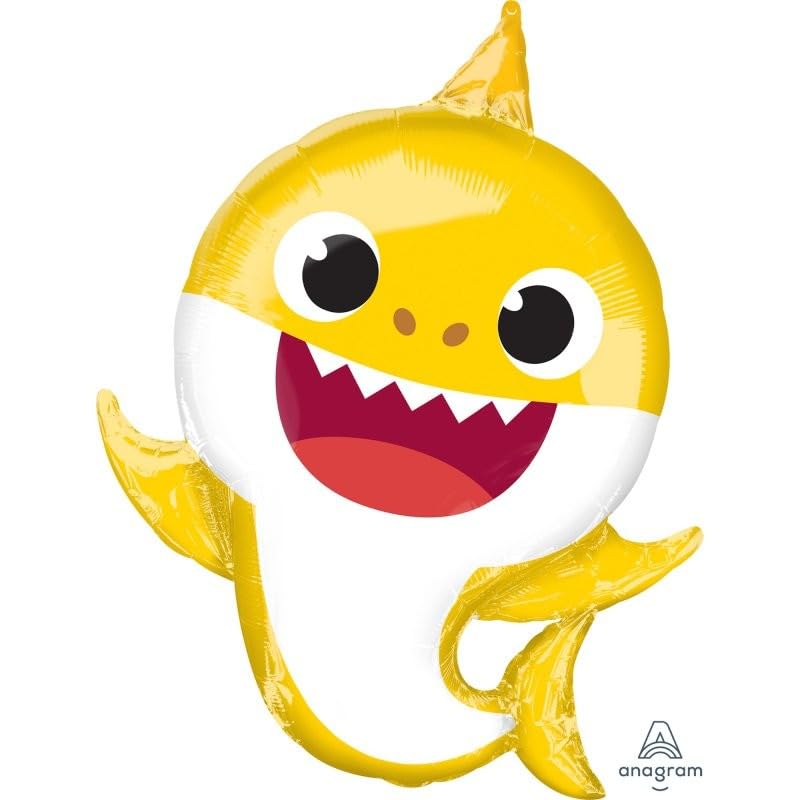 Amscan Baby Shark SuperShape XL Balloon display shot for vibrant party setup