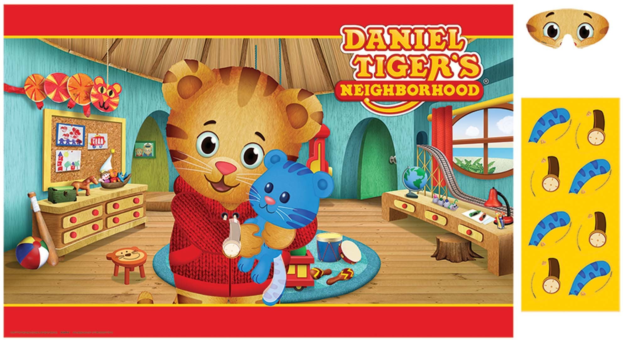 Amscan Daniel Tiger's Neighborhood game poster for engaging kids party activities