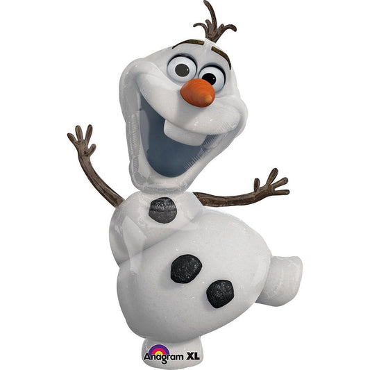 Amscan Mayflower Olaf balloon, 23 inch Frozen party decor for photos and moments
