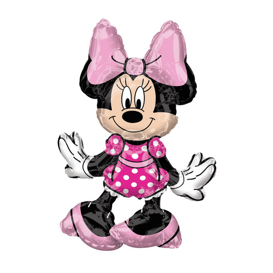 Amscan Minnie Mouse 19in balloon, ideal for parties, self-sealing for quick inflation
