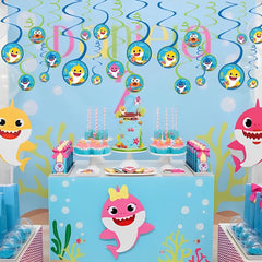 Amscan Baby Shark spiral decoration set boosts festive party ambiance