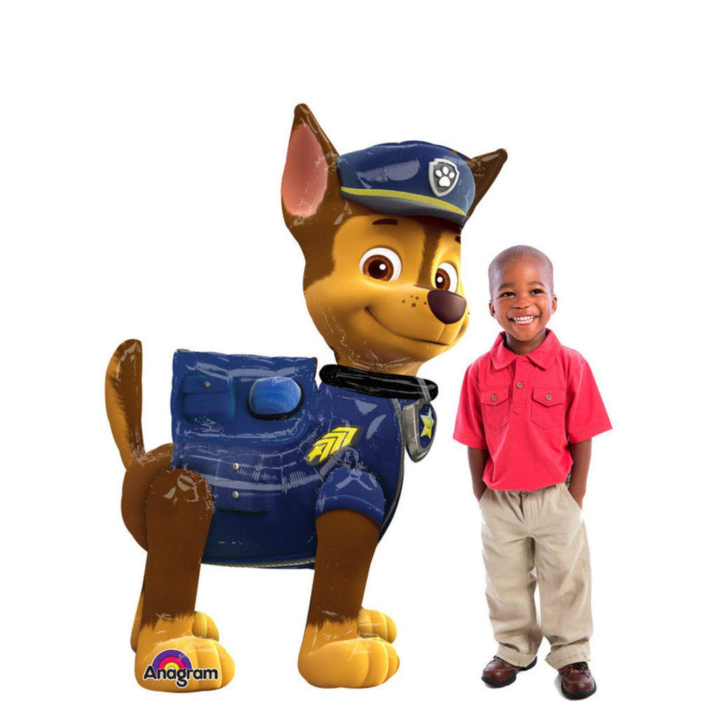 Amscan Paw Patrol Chase Airwalker balloon adds bright decor to a kids' party
