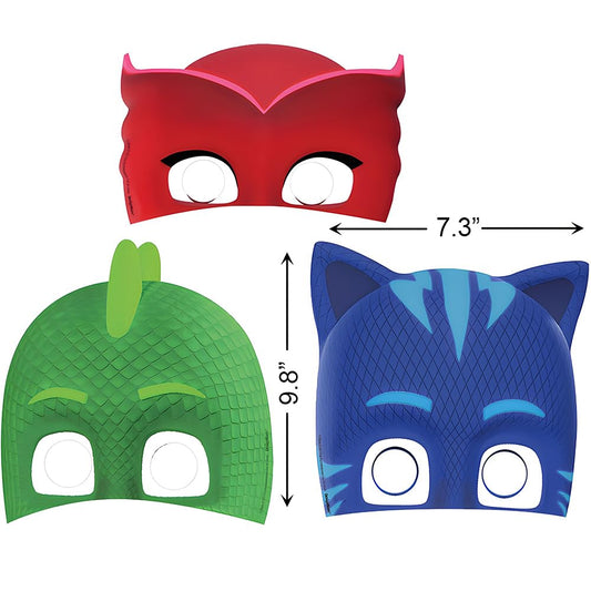 Amscan PJ Masks side view masks in eight colors for dress-up fun