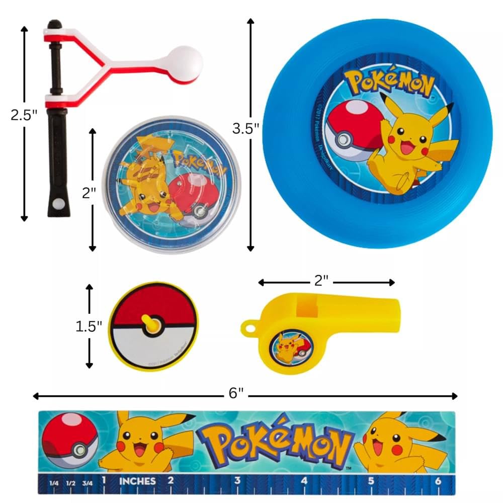 Amscan Pokemon party favors set featuring maze puzzles for interactive play.