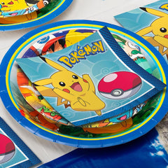 Amscan Pokemon napkins show absorbent paper quality ideal for spills.