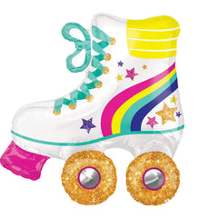 Amscan roller skate foil Mylar balloon 30 inch adds vibrant party decor and skater vibe