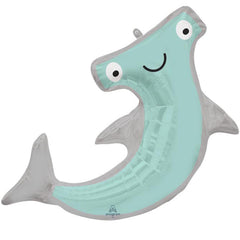 Amscan S/Shape Hammerhead Shark decor enhances nautical party ambiance for events.