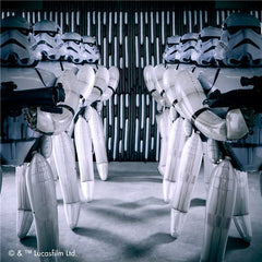 Amscan Stormtrooper Airwalker Balloon 70 flat-packaging shown.