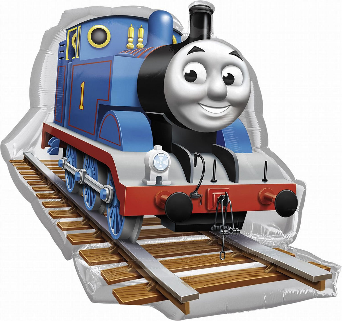 Amscan Thomas the Tank 29in foil balloon pack for birthday celebrations