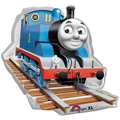 Amscan Thomas balloon with durable foil construction for indoor or outdoor setups