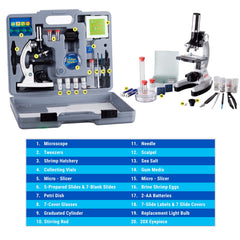 AmScope M30-ABS-KT2-W-WM sample slides enable quick prep.