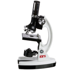 AmScope M30-ABS-KT2-W-WM stage and clips provide secure slide handling.