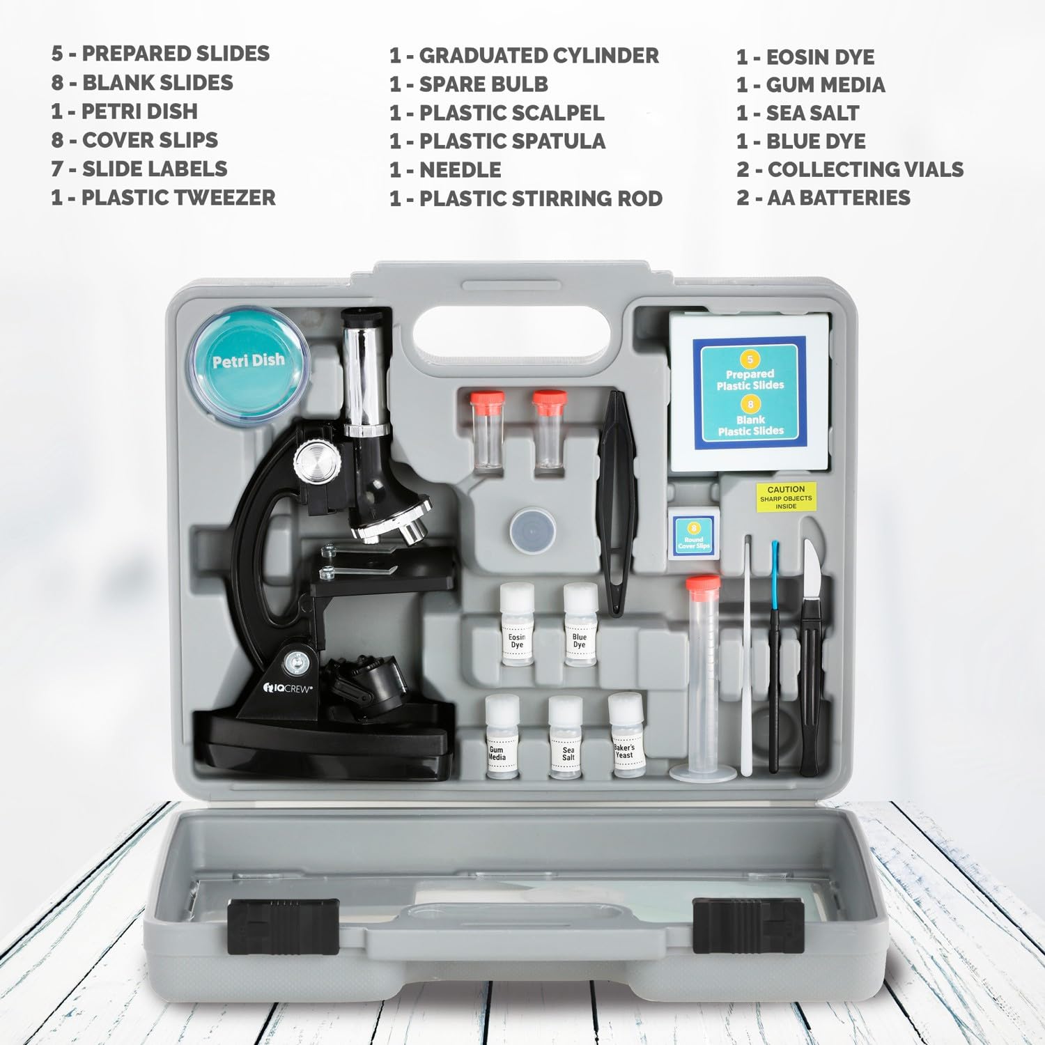 AmScope M30 hard case protects the microscope during travel