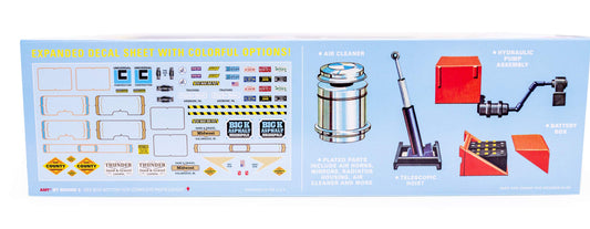 AMT Autocar Dump Truck engine detail adds depth for a satisfying final model.