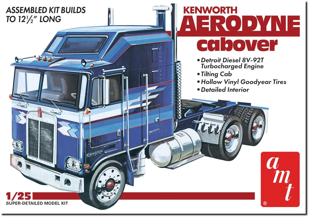 AMT Kenworth Aerodyne Cabover image highlighting aerodynamic design for efficient long-haul performance