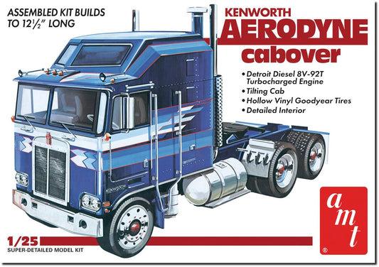 AMT Kenworth Aerodyne Cabover image highlighting aerodynamic design for efficient long-haul performance