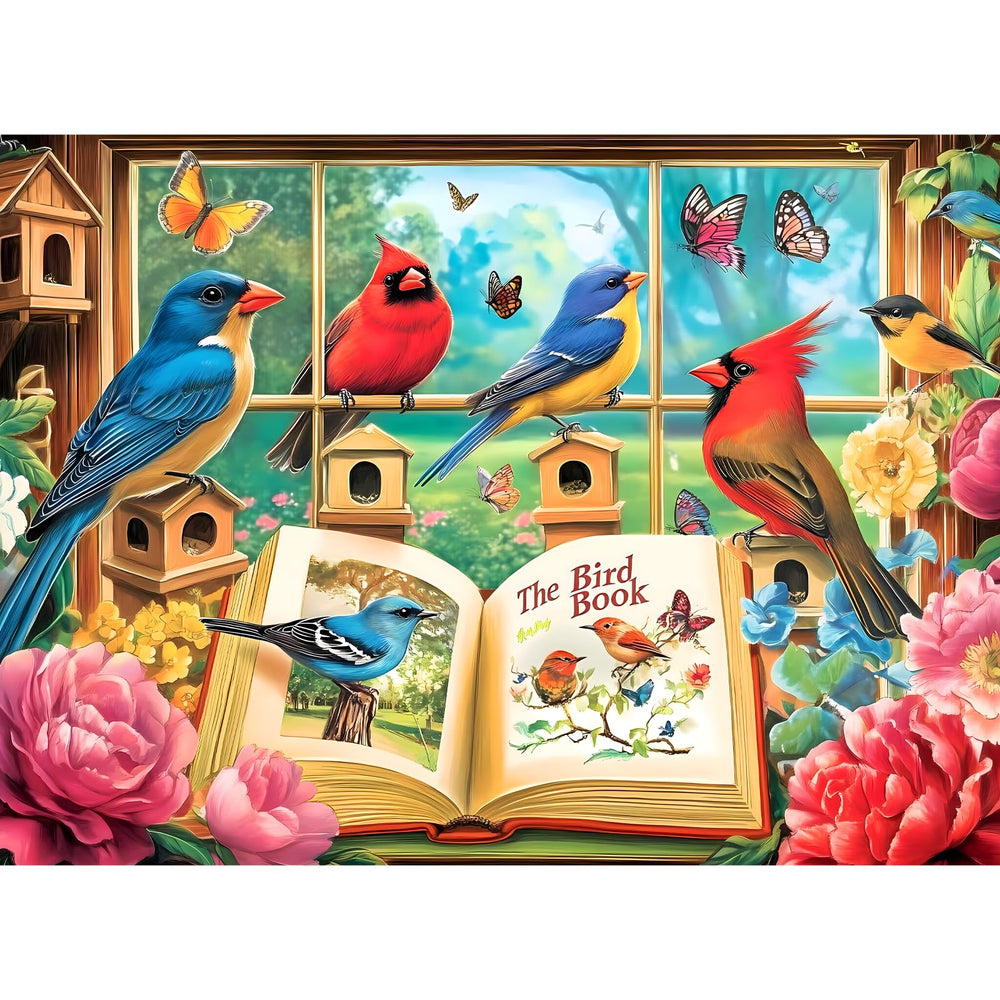 Amusding Bird Book 300-piece puzzle box, premium packaging for gifting