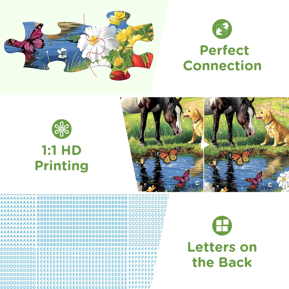 Amusding three-layer-cardboard-puzzle delivers durable pieces for repeated use.