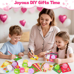 Amy and Benton gift bags valentines pack ready for sharing in class