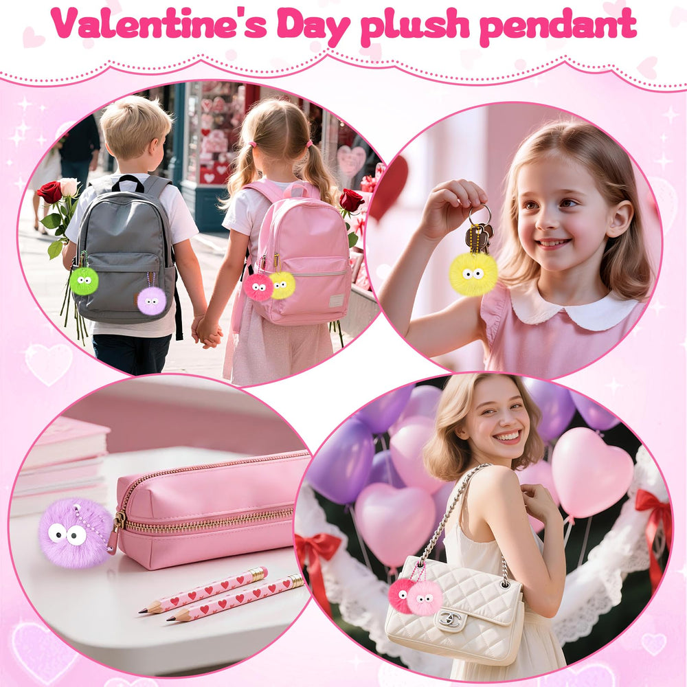 Amy and Benton mini plush attachment keychains for backpacks and bags