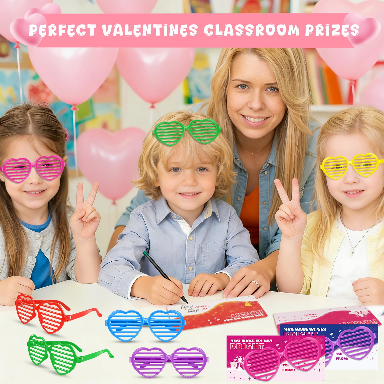 Amy & Benton classroom exchange setup ready for Valentines events