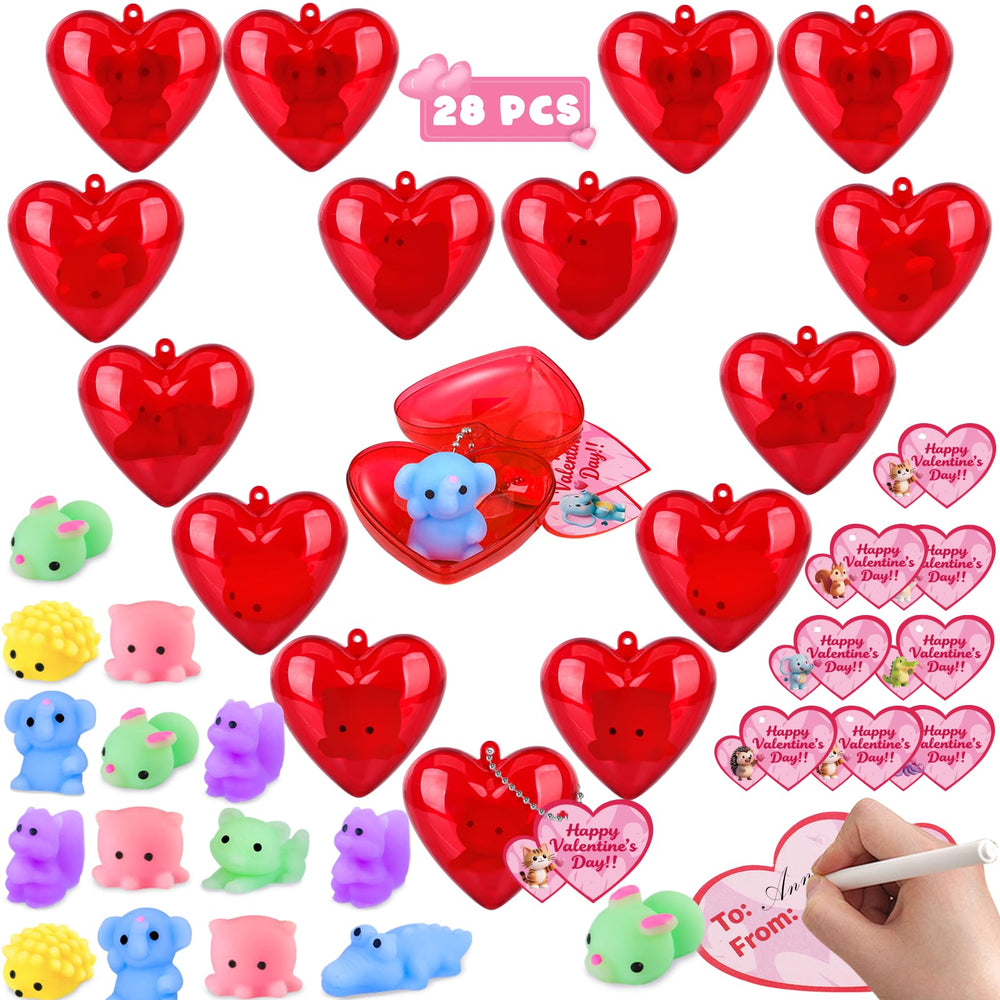 Amy and Benton 28-pack squishy toys for classroom sharing and gifting