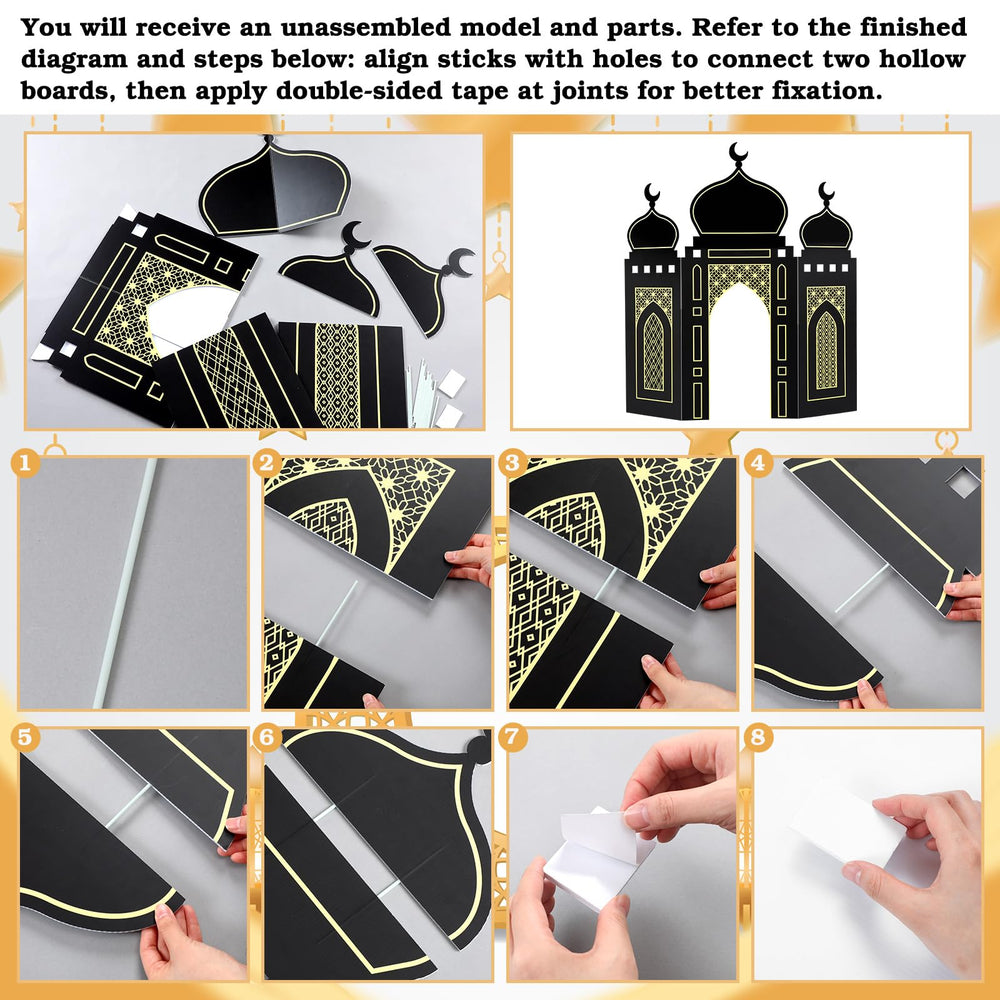 Amyhill black gold mosque decor adds elegant ambience to living areas