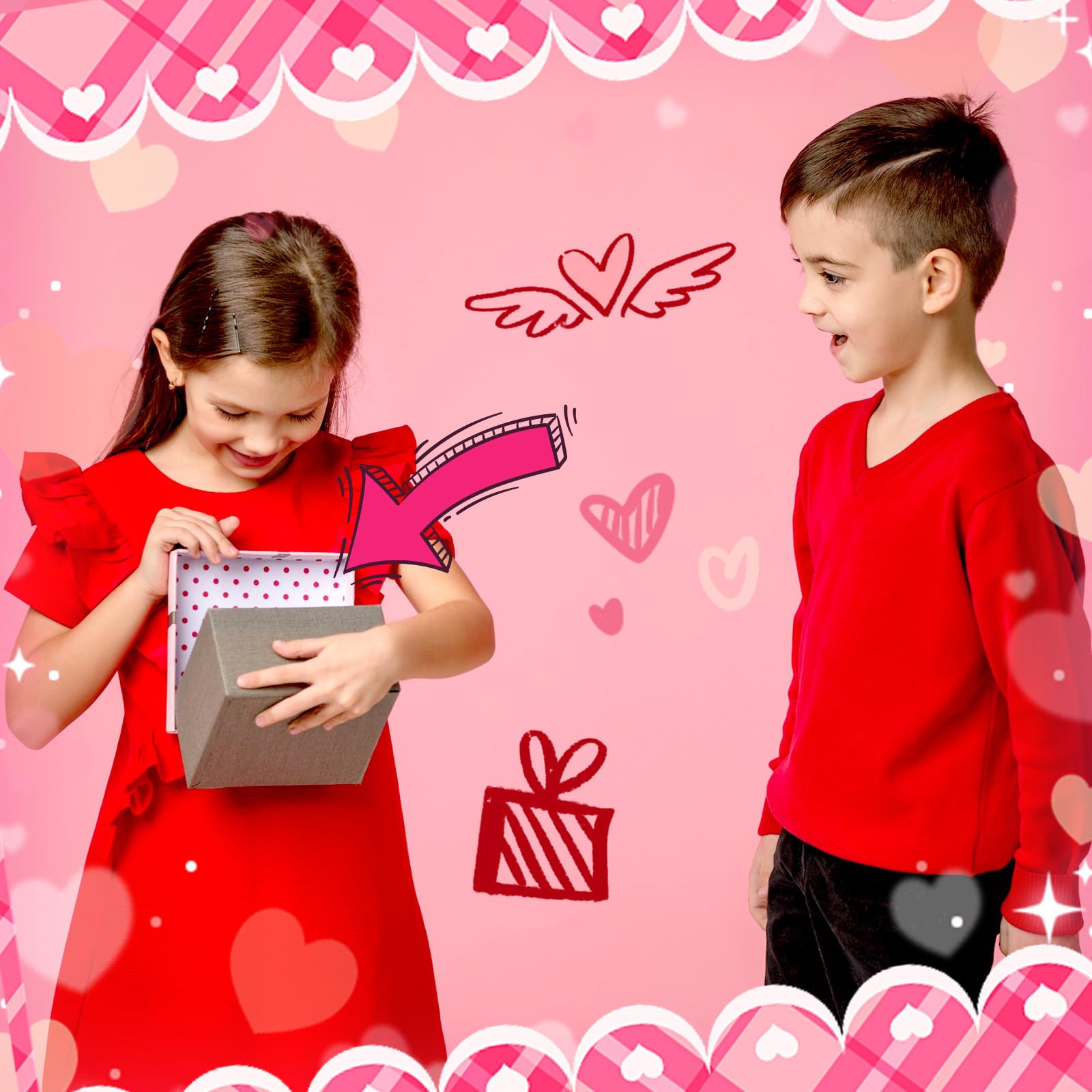 Amyhill 24-count heart cups for school rewards or party decor