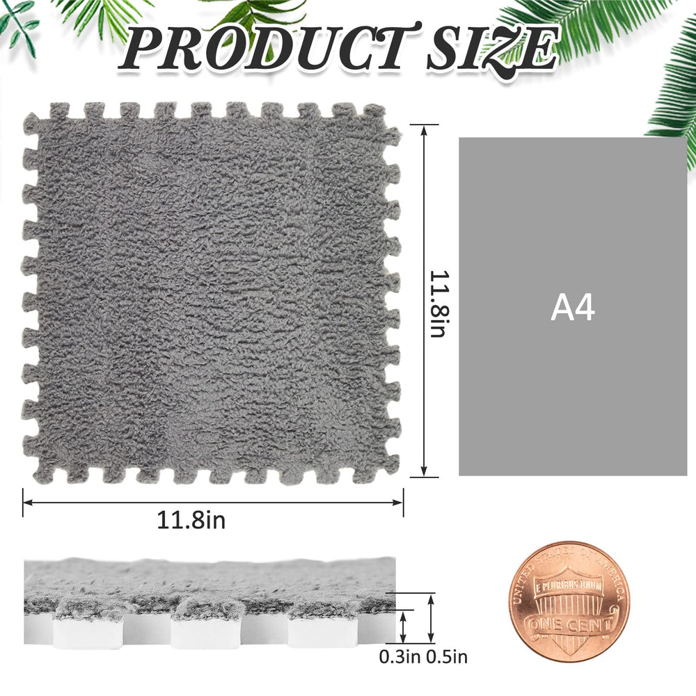 Amylove coffee fluffy floor tile demonstrates durable, easy-to-clean design.