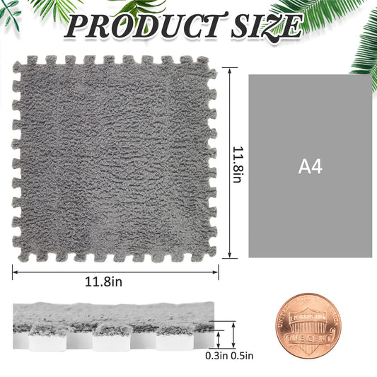 Amylove coffee fluffy floor tile demonstrates durable, easy-to-clean design.