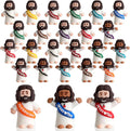 AMZFAVOR little Jesus figures in blue design for God bless you, ideal for Easter hunts