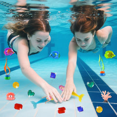 AMZFAVOR diving rings help kids practice underwater retrieval safely.
