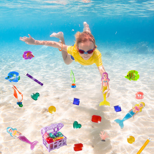 AMZFAVOR pirate treasure chest inspires underwater treasure hunts and teamwork.