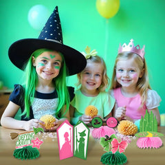 AMZFAVOR witch hat honeycomb centerpiece adds whimsical focal point to any tablescape