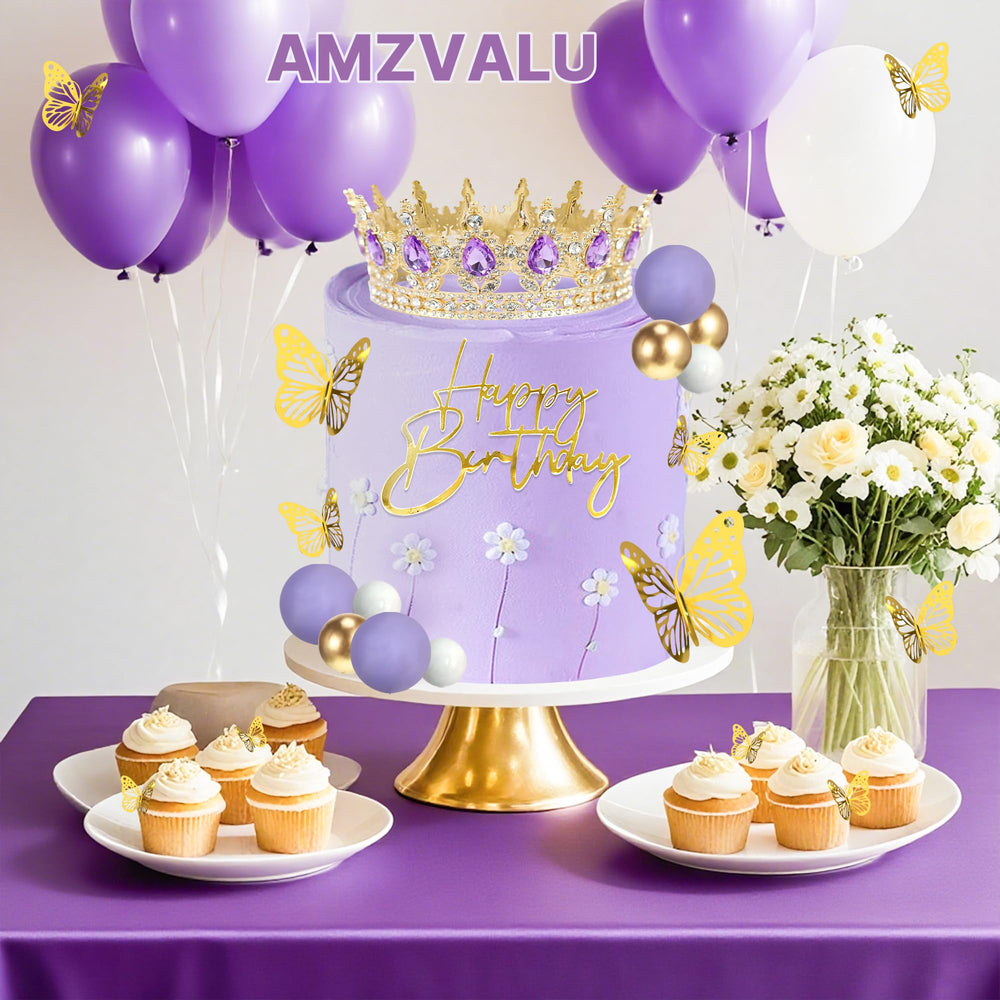 AMZVALU crown-hair-pins help secure the crown during festivities.
