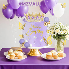 AMZVALU crown-hair-pins help secure the crown during festivities.