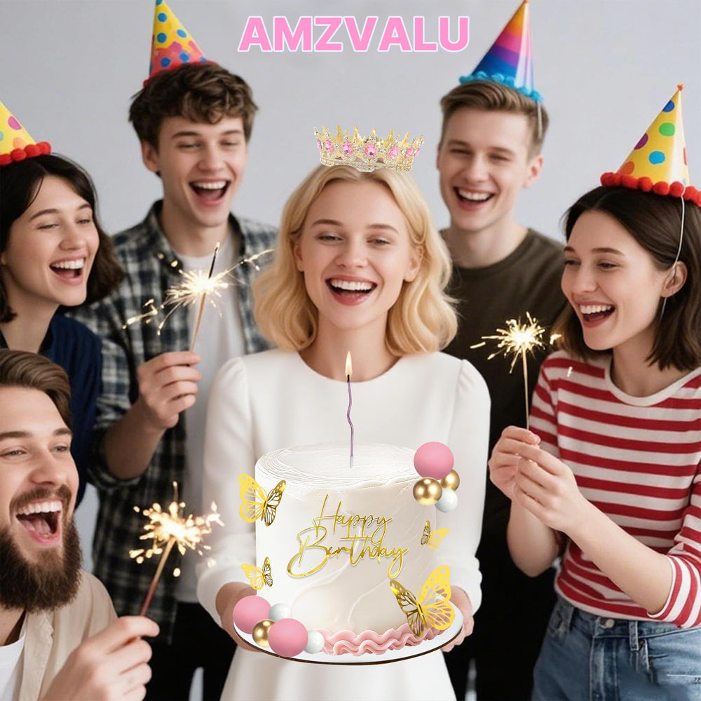 AMZVALU decorative set for DIY cake styling and party decor.