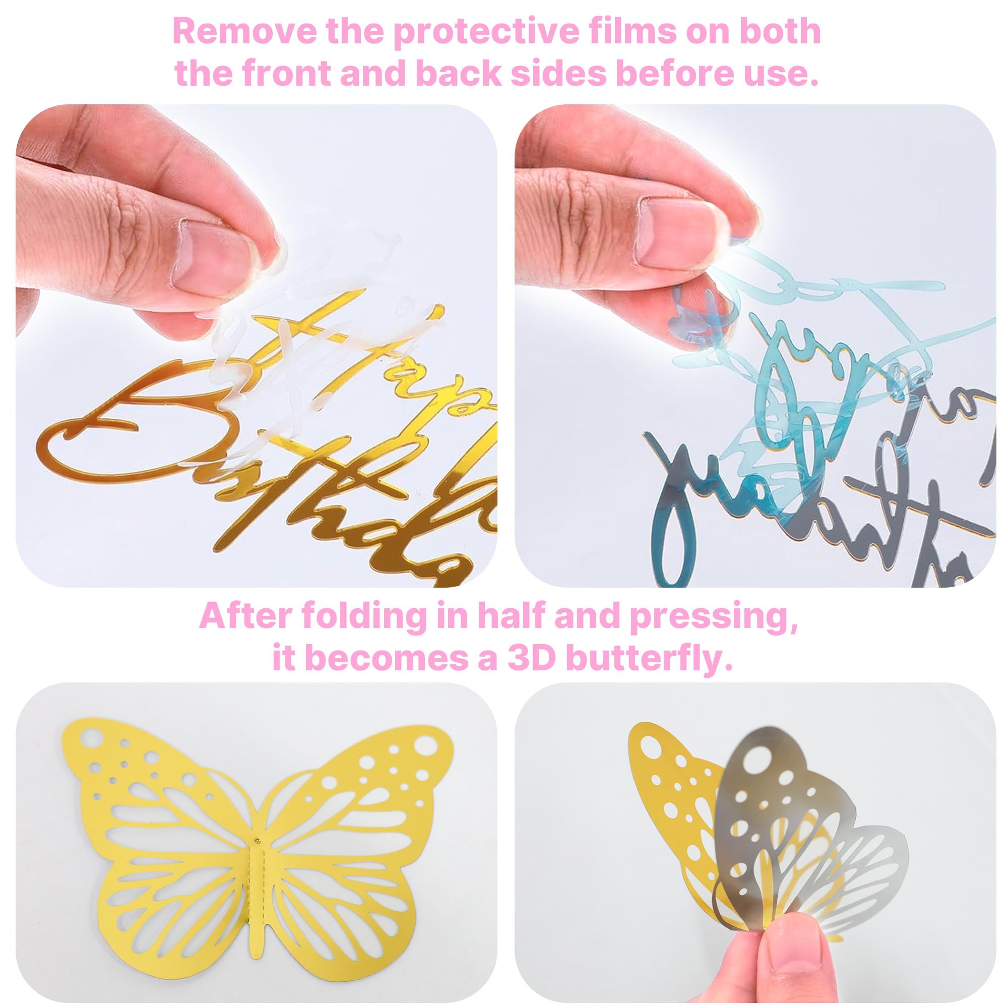 AMZVALU reusable cake toppers save time on party prep.