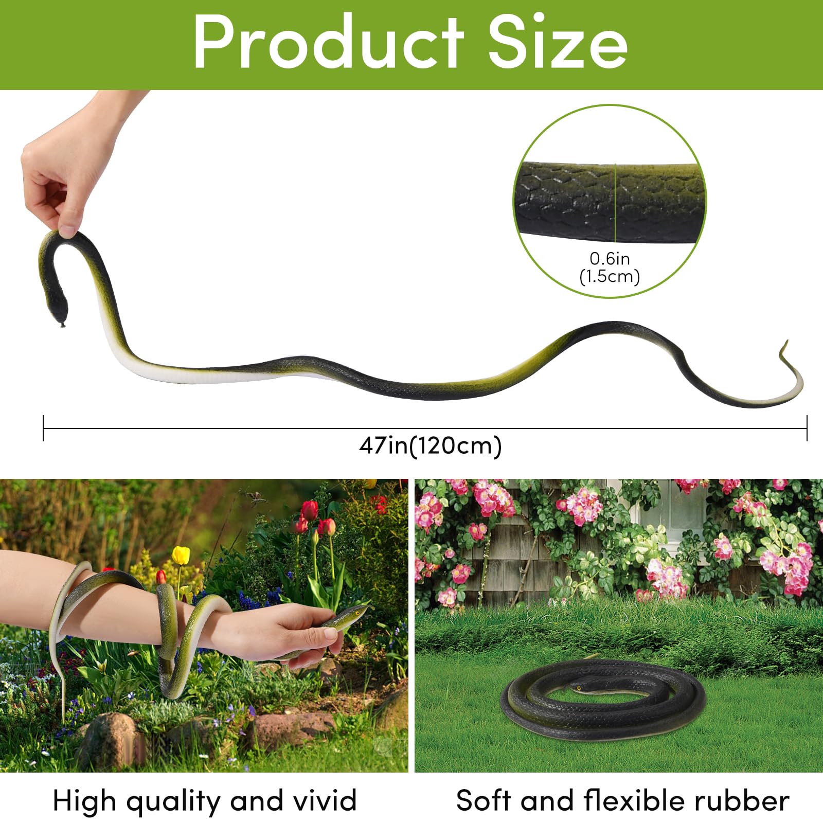 ANABIUP rope segment attached to snake enables quick setups for surprising pranks
