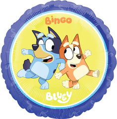 Anagram Bluey 18-inch foil balloon complements coordinated party decor.
