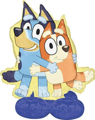 Anagram Bluey and Bingo Airloonz balloon centerpiece for birthday celebrations