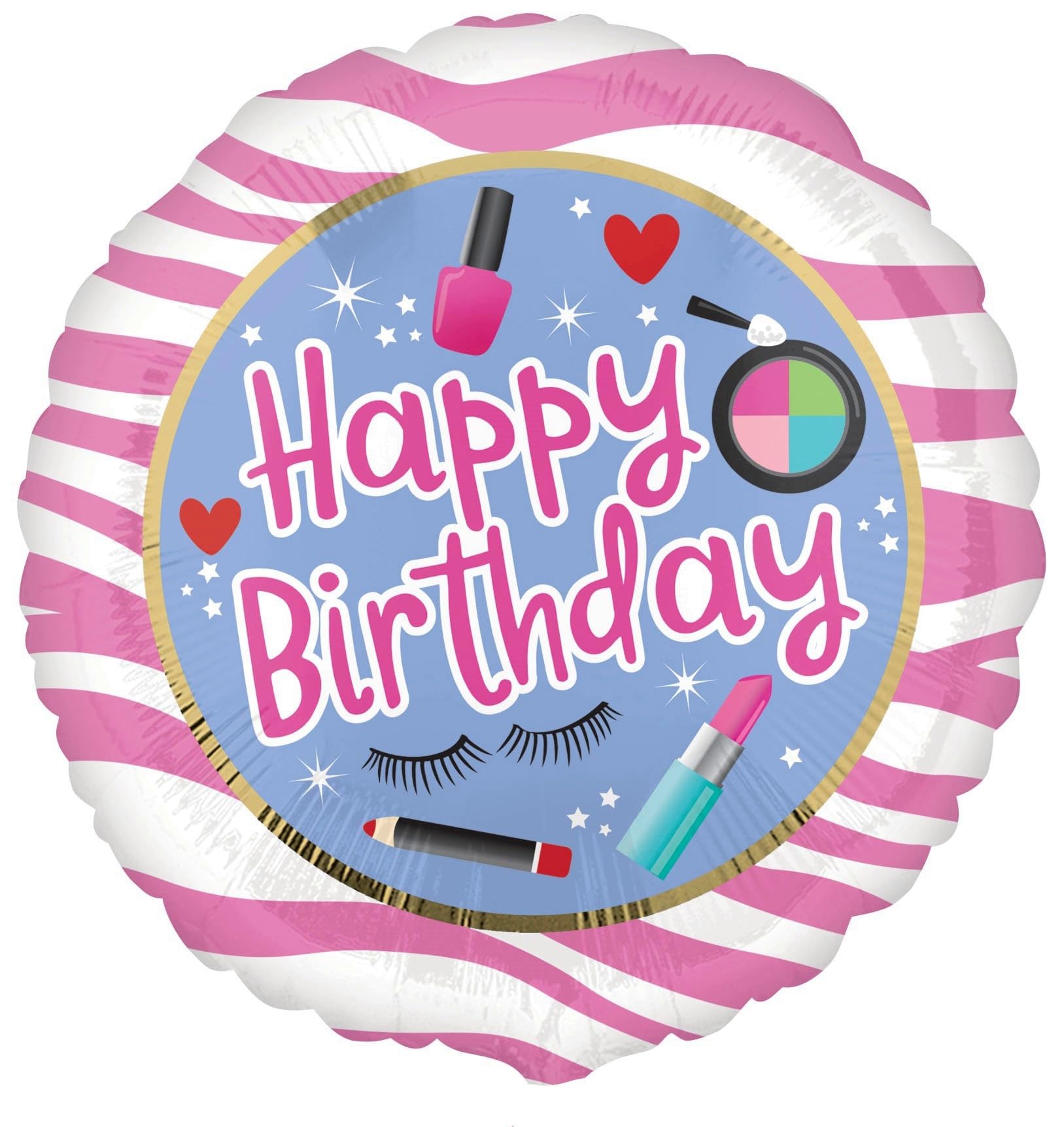 Anagram California Dreaming 18-inch Glamour Happy Birthday foil balloon for classic birthday focal point.