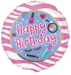 Anagram California Dreaming 18-inch Glamour Happy Birthday foil balloon for classic birthday focal point.