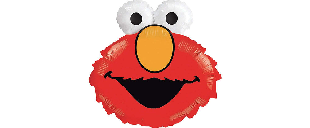 Anagram Elmo 20inch foil balloon adds festive energy to party decor and photos.