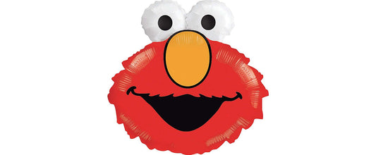 Anagram Elmo 20inch foil balloon adds festive energy to party decor and photos.