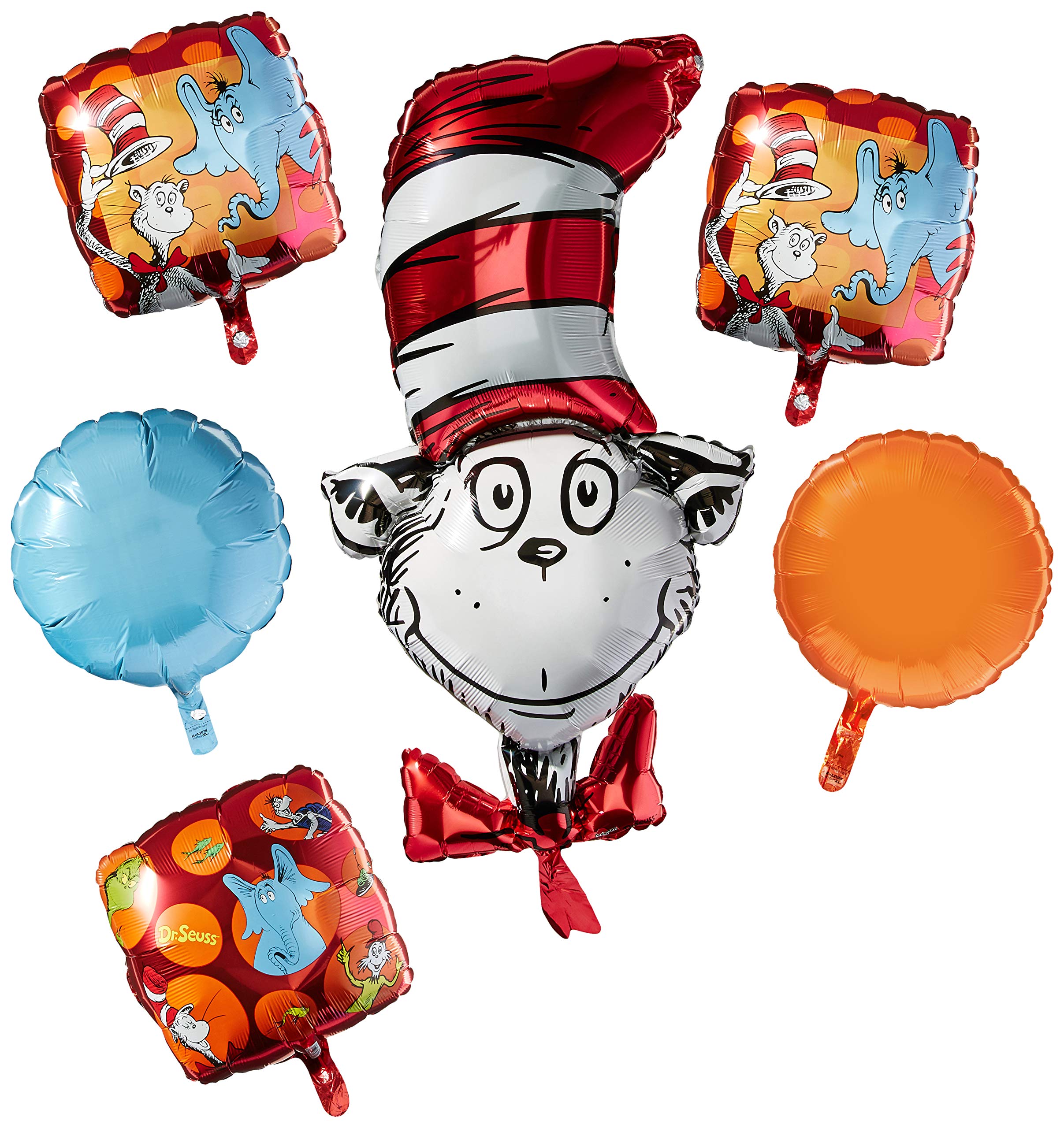 Anagram foil balloons bouquet 5-pack for vibrant party decorations