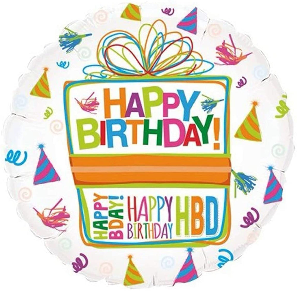 Anagram Mayflower Happy Birthday Present 18 inch foil balloon adds gift like flair