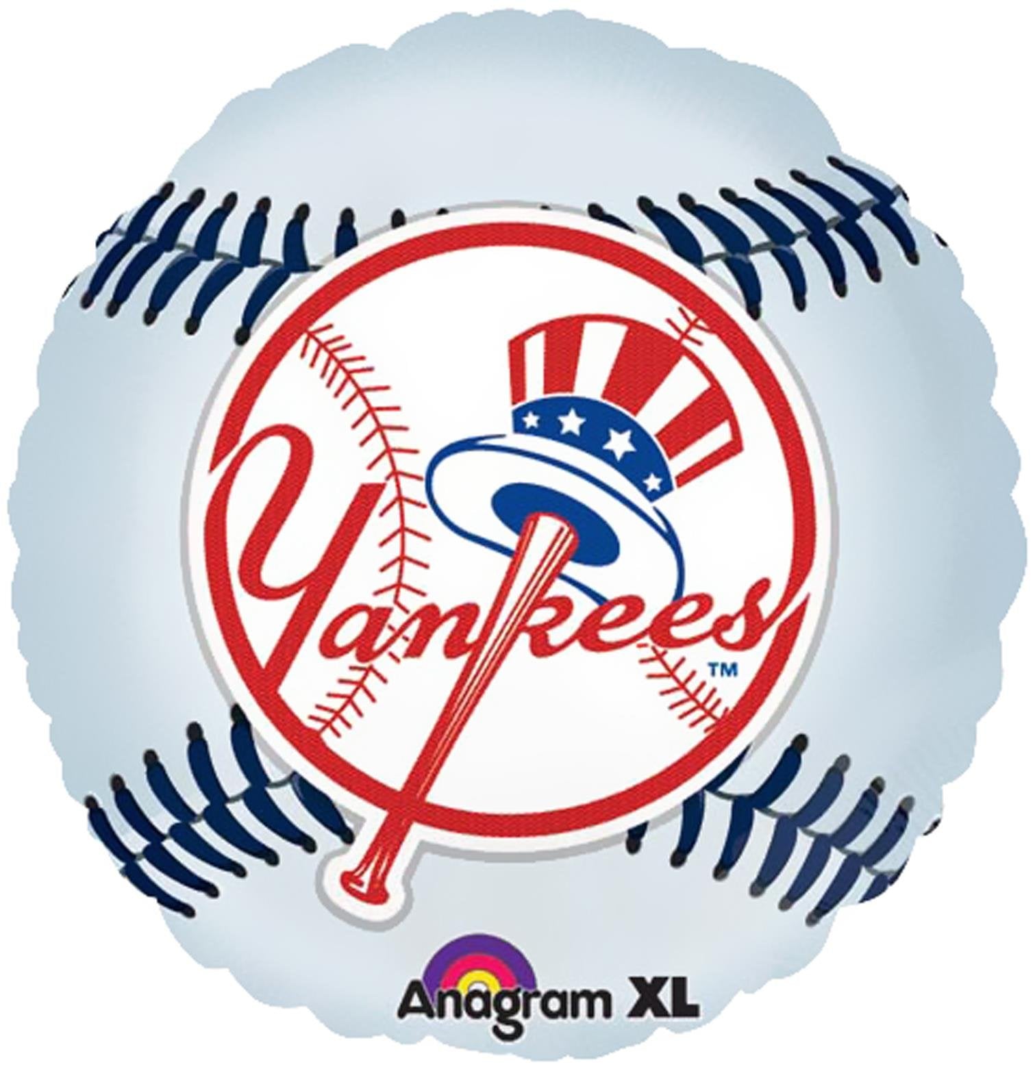 Anagram HX New York Yankees package balloon in multicolor for sports party decor and celebrations.
