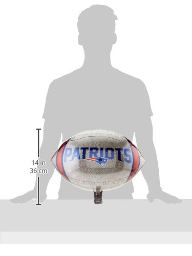 Anagram New England Patriots Jr. shape balloon closeup shows bright multicolor shine for game-day celebrations.